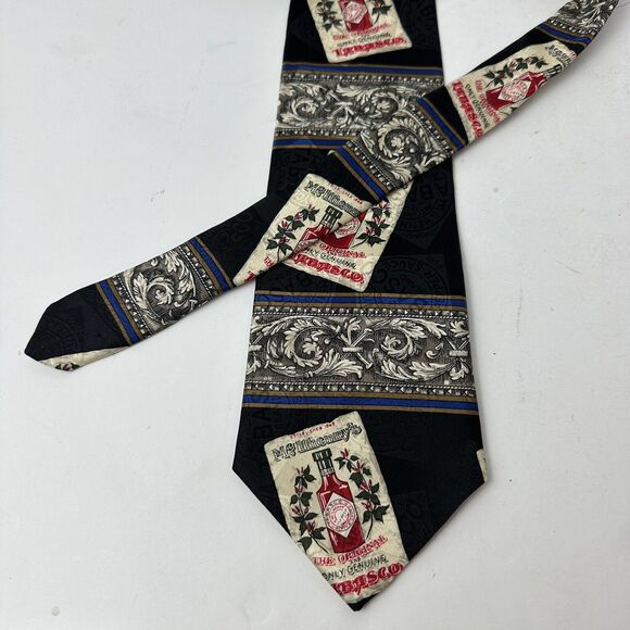 Vintage Tabasco Neck Tie 100% Silk Hot Pepper Sauce Novelty Collector - Picture 5 of 9